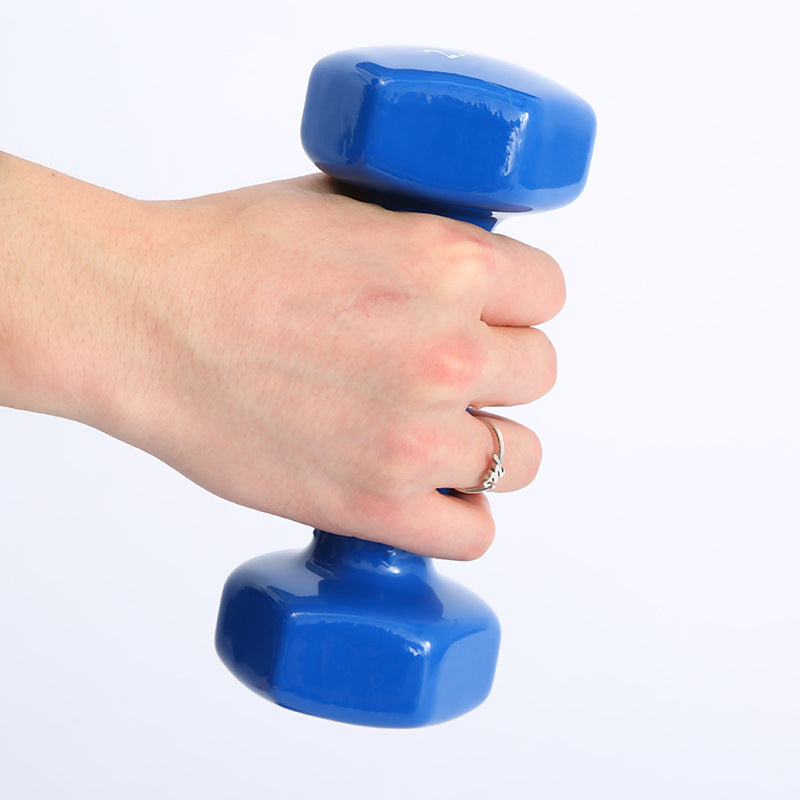 Colourful Plastic Coated Dumbbell for Women & Home Gym