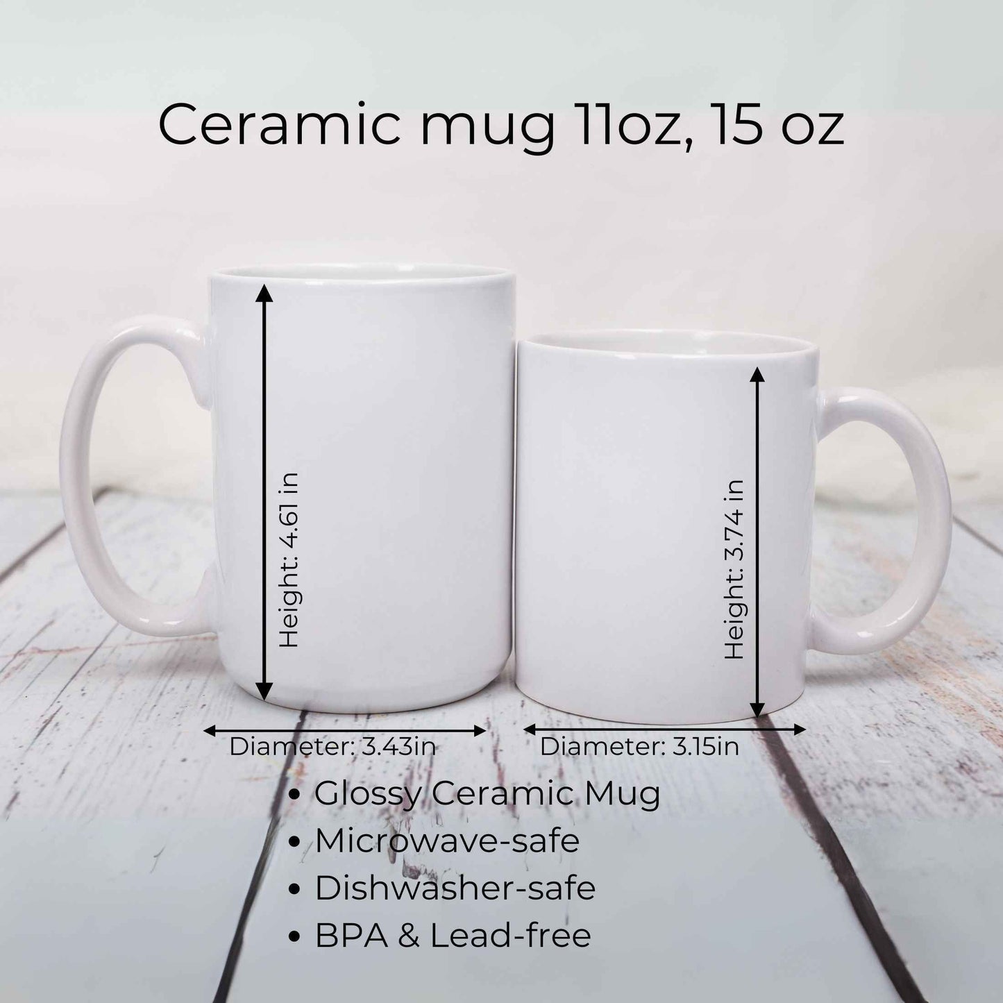 Tired Moms Club Mug — Funny Sleep Deprived Mom Coffee Mug, New Mom Gift, 15oz Ceramic Cup