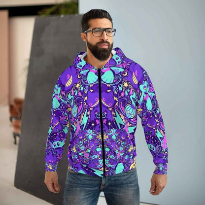 G-g-ghosts Unisex Zip Hoodie (AOP)