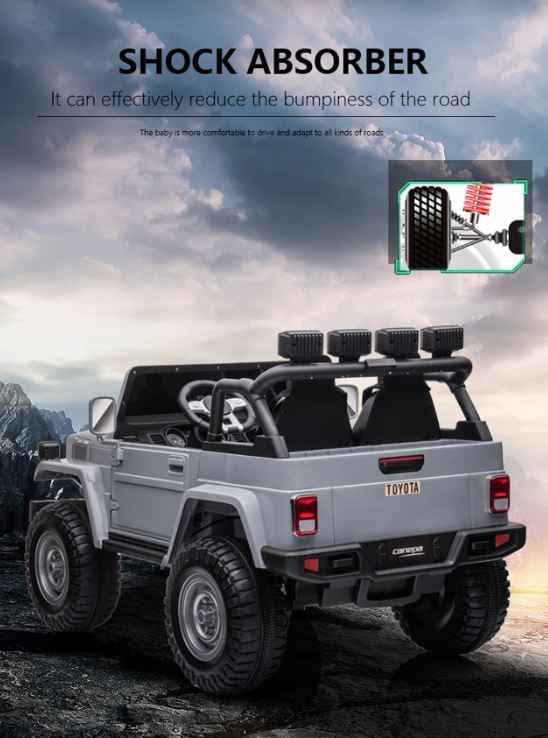 2026 24V Toyota FJ-40 Kids Ride On Car 4X4 2 Seater with Remote Control DELUXE