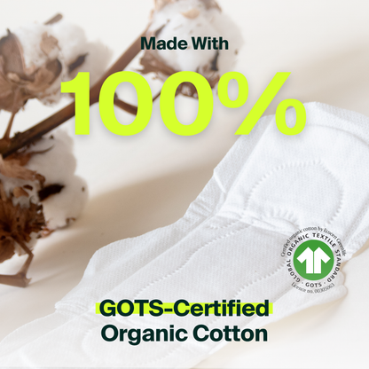 100% Organic Cotton Regular Pads - Bulk (100)