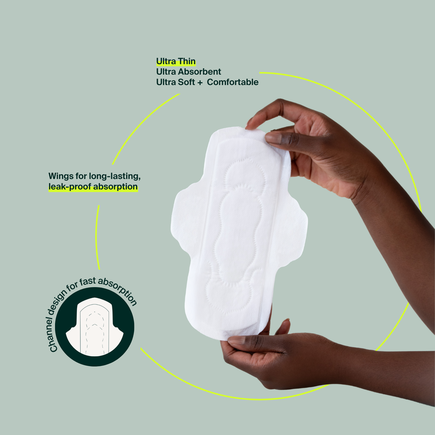 100% Organic Cotton Regular Pads - Bulk (100)