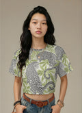 Leopard Cropped T-Shirt for Trendy Style