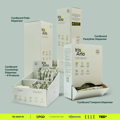 Cardboard Countertop Dispenser, 4 products