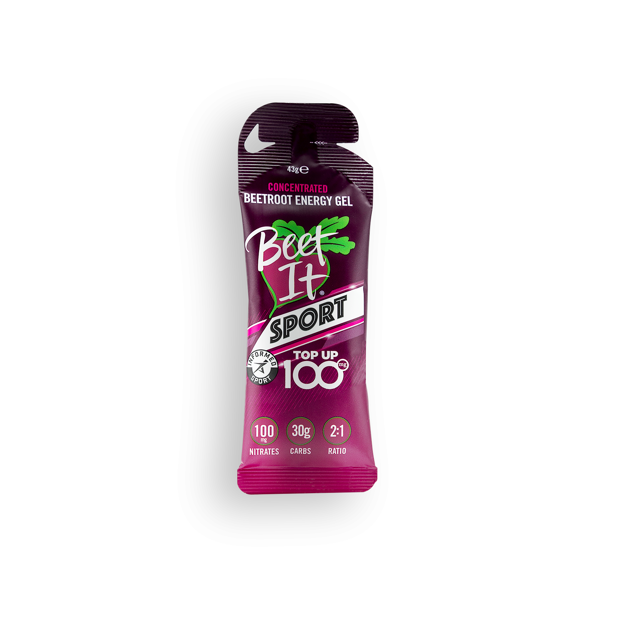 Beet It Sport Top Up 100 - Box of 12 Energy Gels