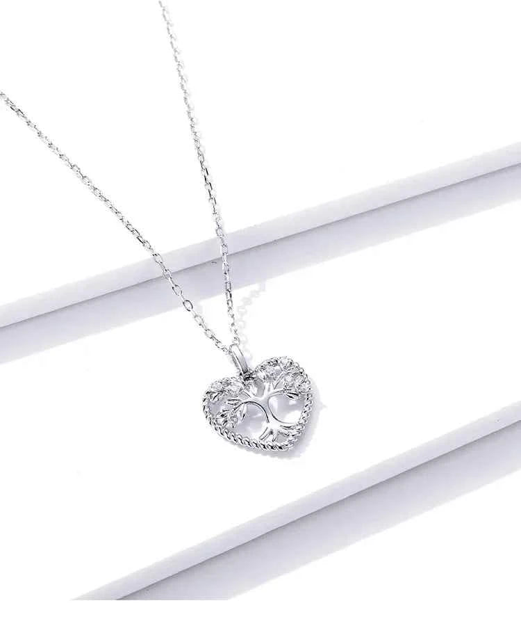 Heart of Nature Sterling Silver Tree of Life Pendant Necklace