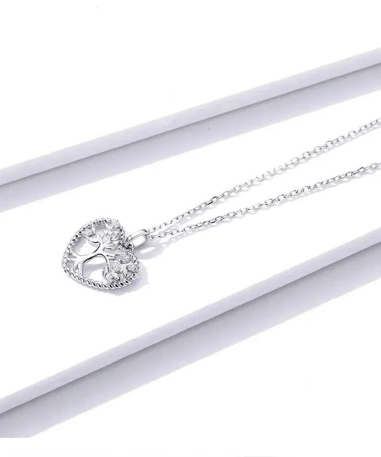 Heart of Nature Sterling Silver Tree of Life Pendant Necklace