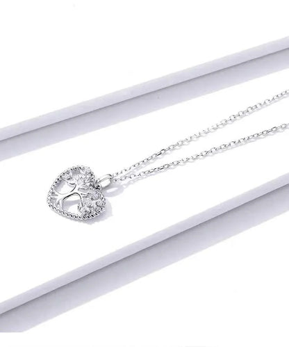 Heart of Nature Sterling Silver Tree of Life Pendant Necklace