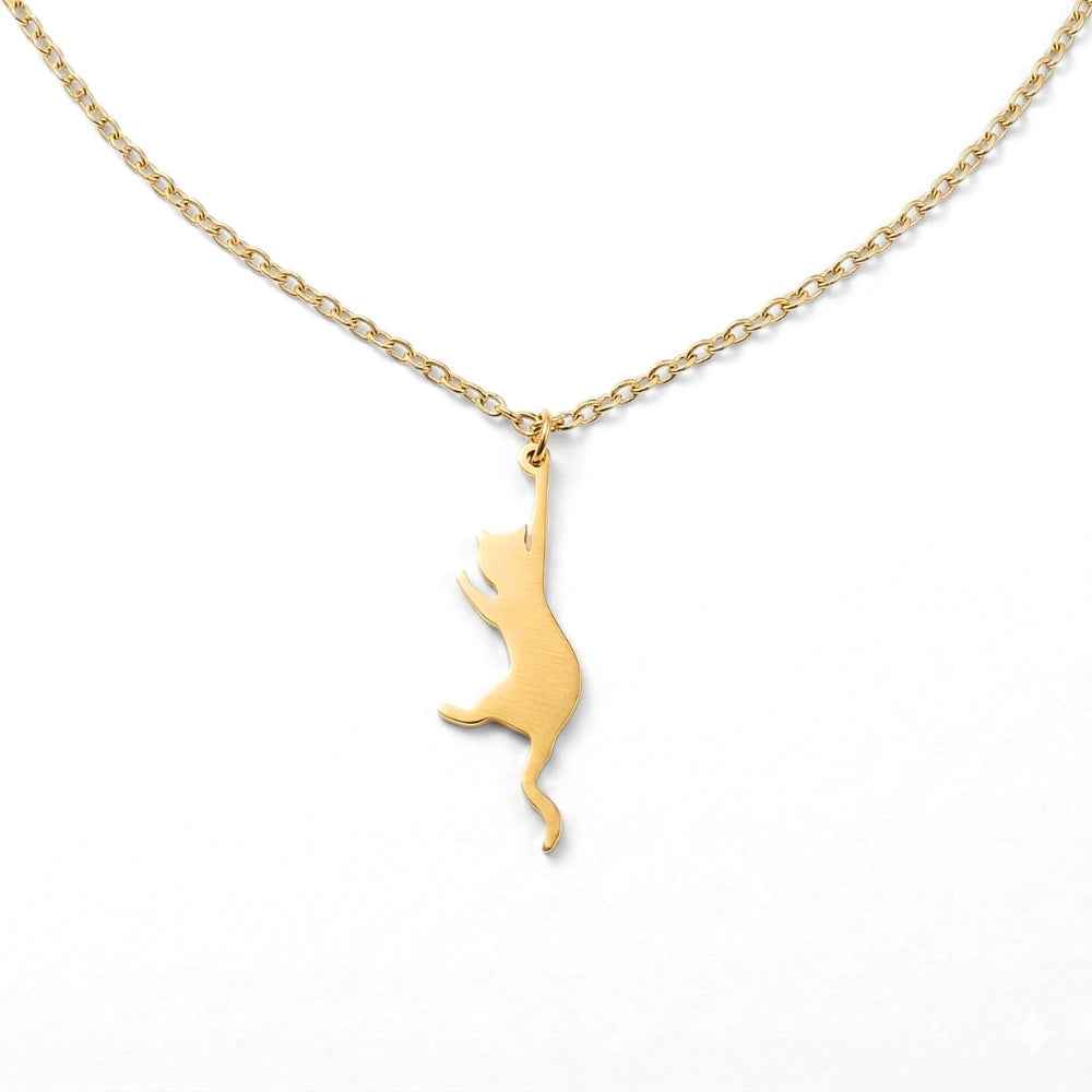 Hang In There Kitty Pendant | Necklace
