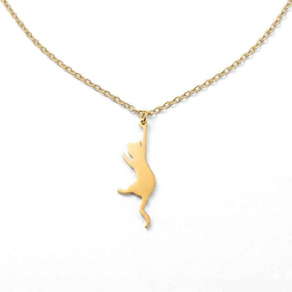 Hang In There Kitty Pendant | Necklace