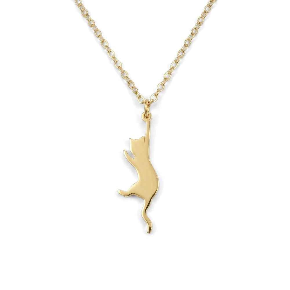 Hang In There Kitty Pendant | Necklace