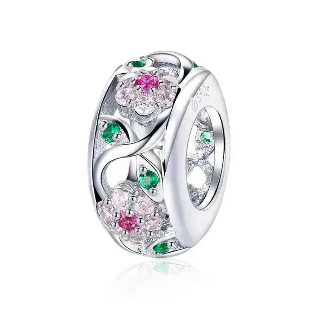 Dazzle in Elegance with 925 Sterling Silver CZ Beads for Bracelets & Bangles