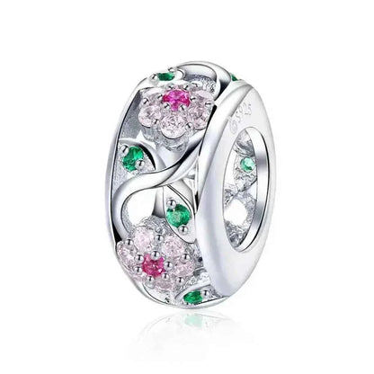 Dazzle in Elegance with 925 Sterling Silver CZ Beads for Bracelets & Bangles