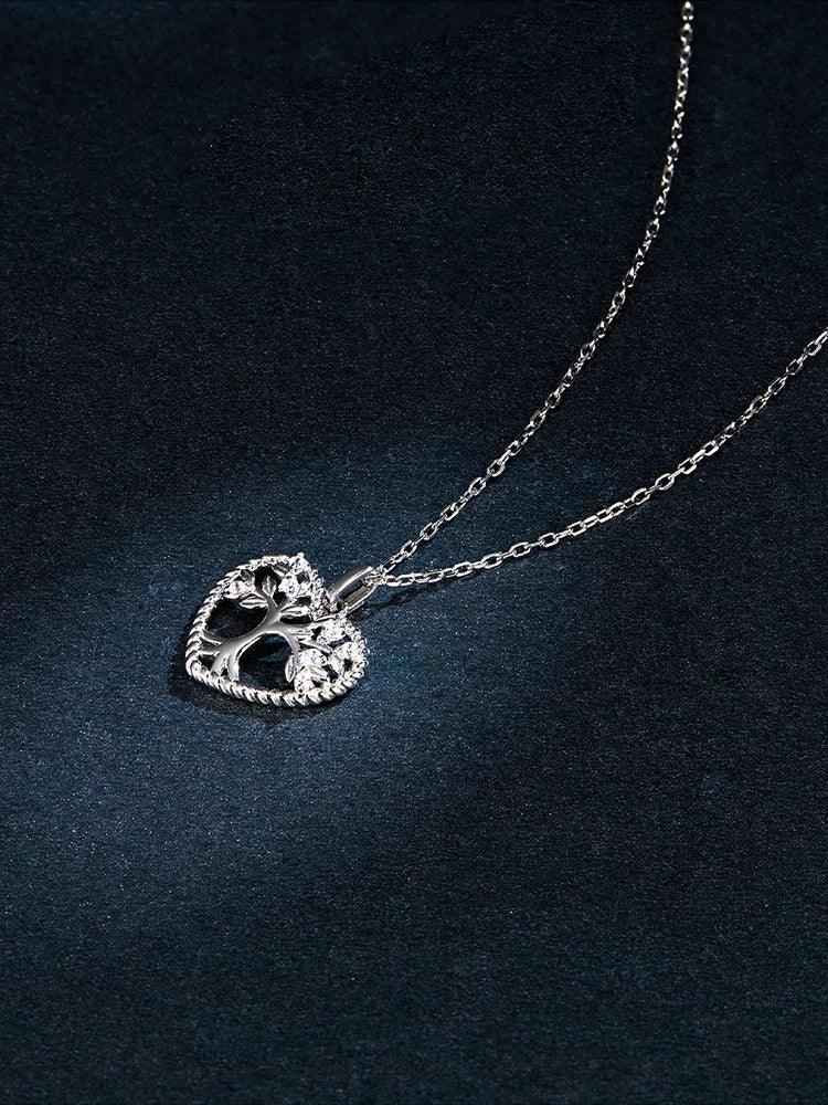 Heart of Nature Sterling Silver Tree of Life Pendant Necklace