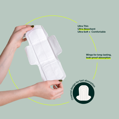 Bulk (34) - 100% Organic Super Pads - Resealable Bag