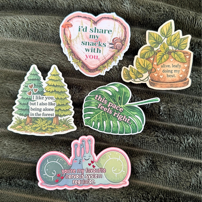 I Like You But I Also Like Being In The Forest Sticker