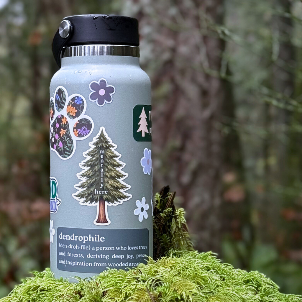 Mentally Here Sticker Forest Lover