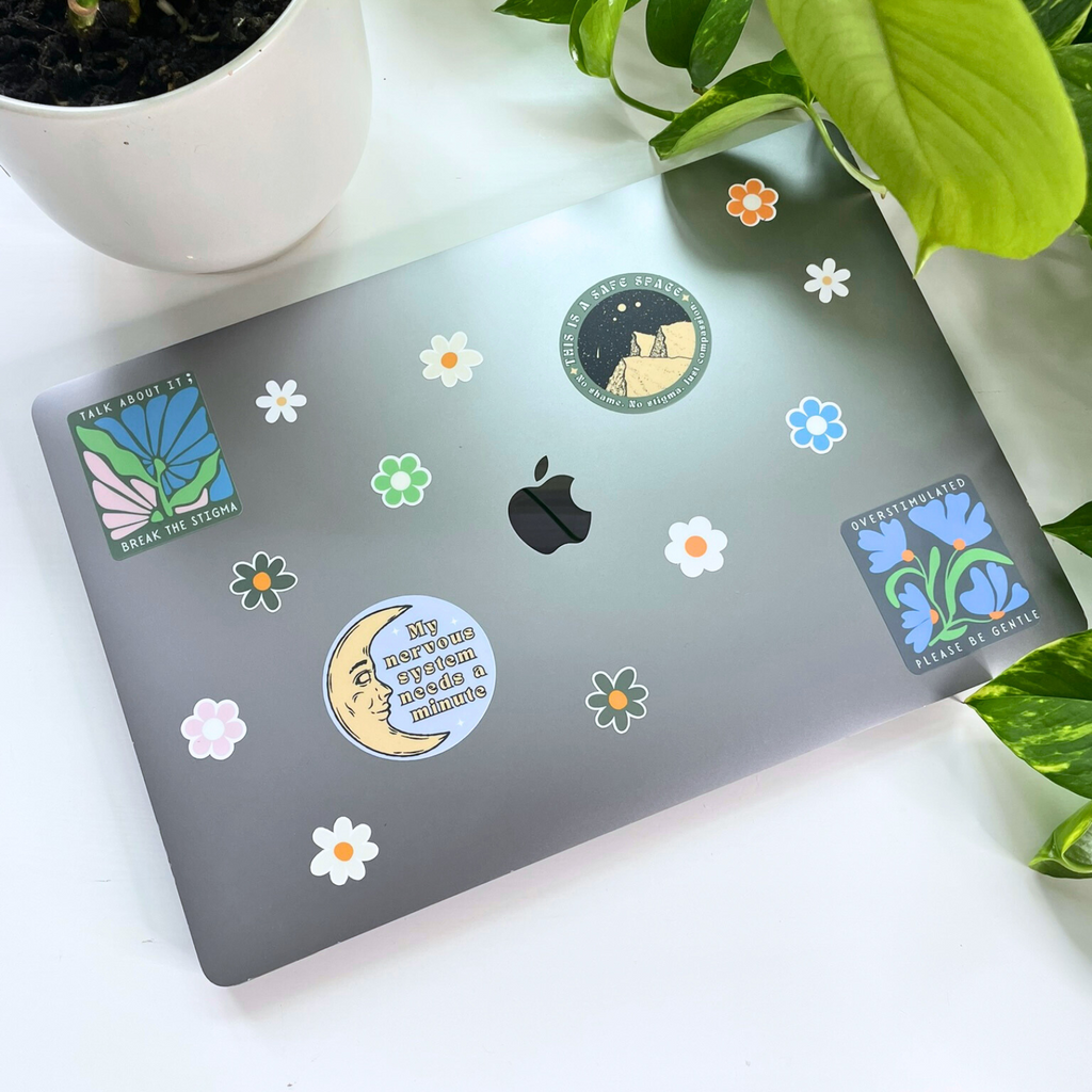 Safe Space Mental Health Sticker for Empowerment and Support
