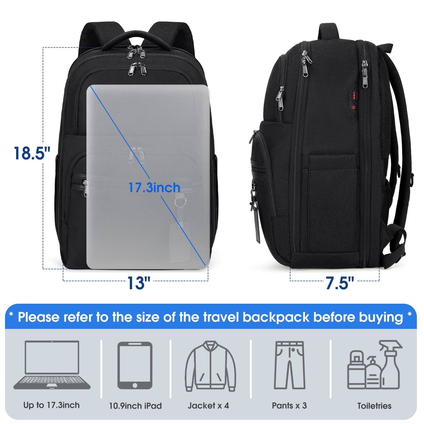 Nubily Cross-Border Business Men's Backpack Large Capacity Backpack Travel Bag Backpack Computer Bag School Bag Guangzhou Lion Ling