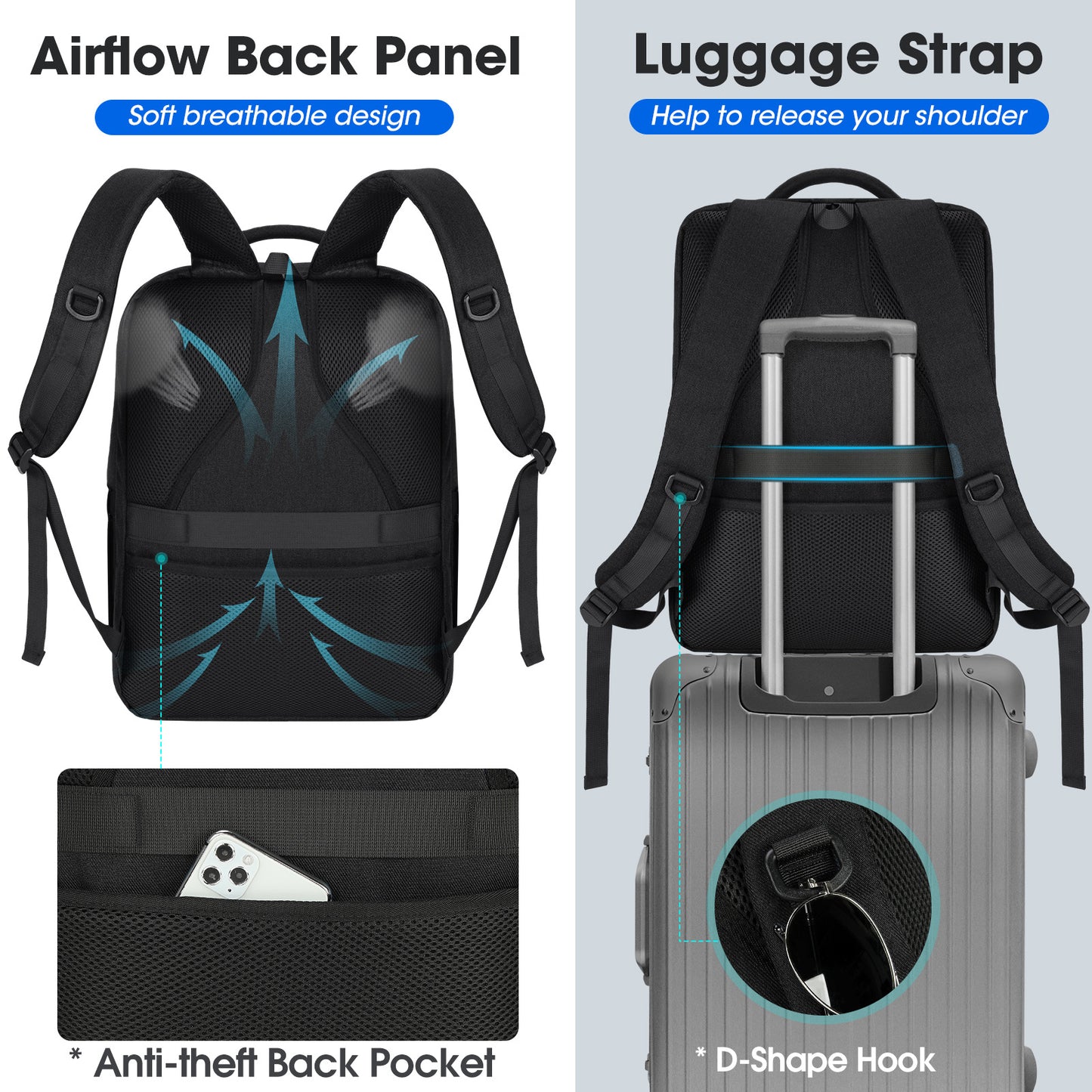 Nubily Cross-Border Business Men's Backpack Large Capacity Backpack Travel Bag Backpack Computer Bag School Bag Guangzhou Lion Ling