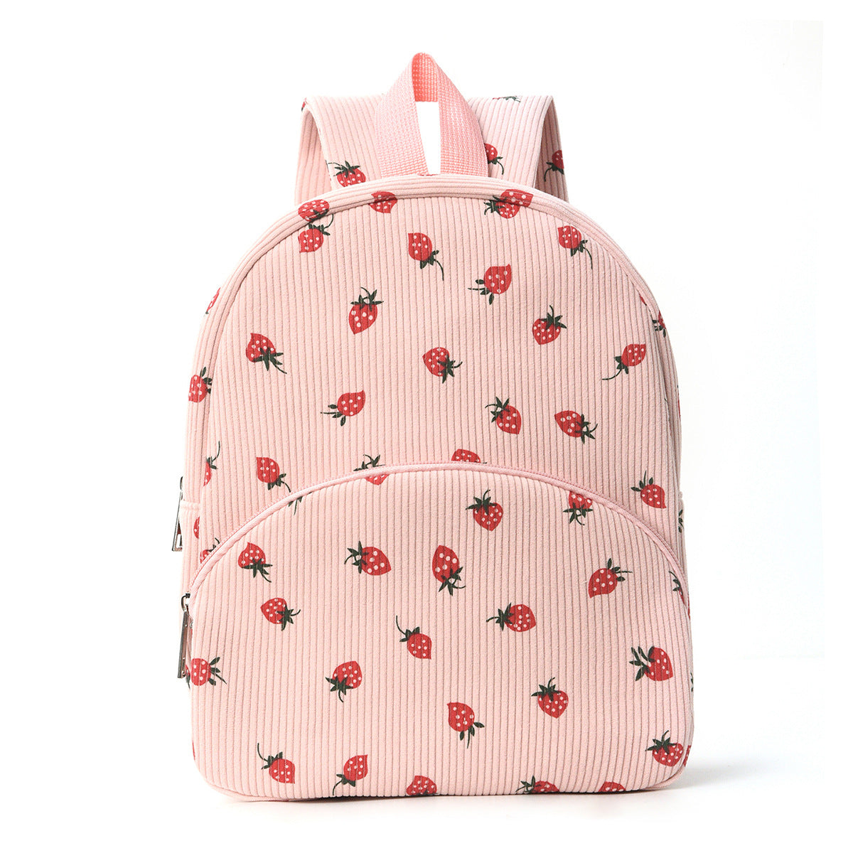 Cross-Border Corduroy Backpack, Large Capacity Student Cartoon Bear School Bag, Fashionable, Casual, High-Looking and Cute Backpack