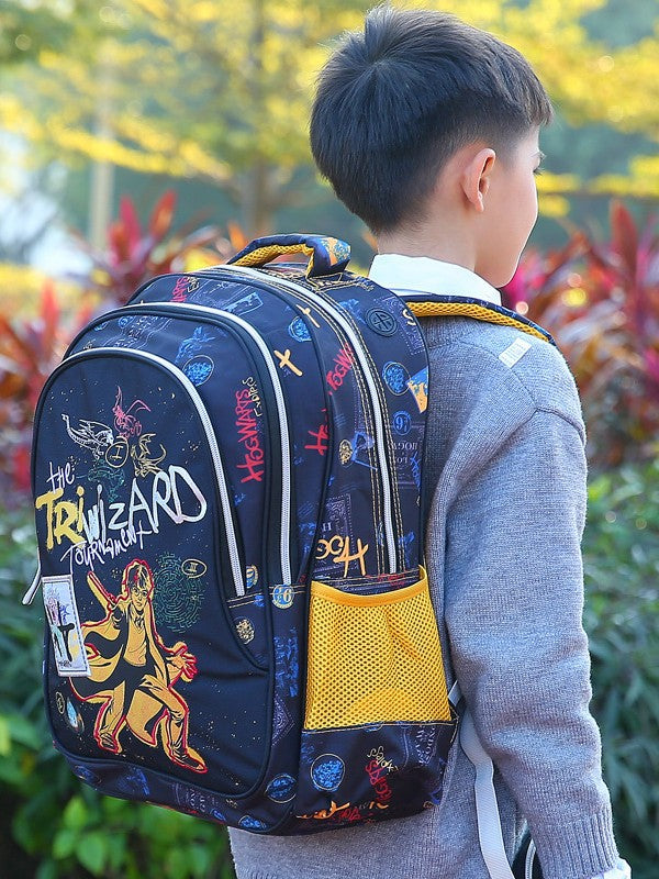 Schoolbag Primary School Students Grade One, Two and Three Boys and Girls Children Super Light Ridge Bag Backpack for 6-12 Years