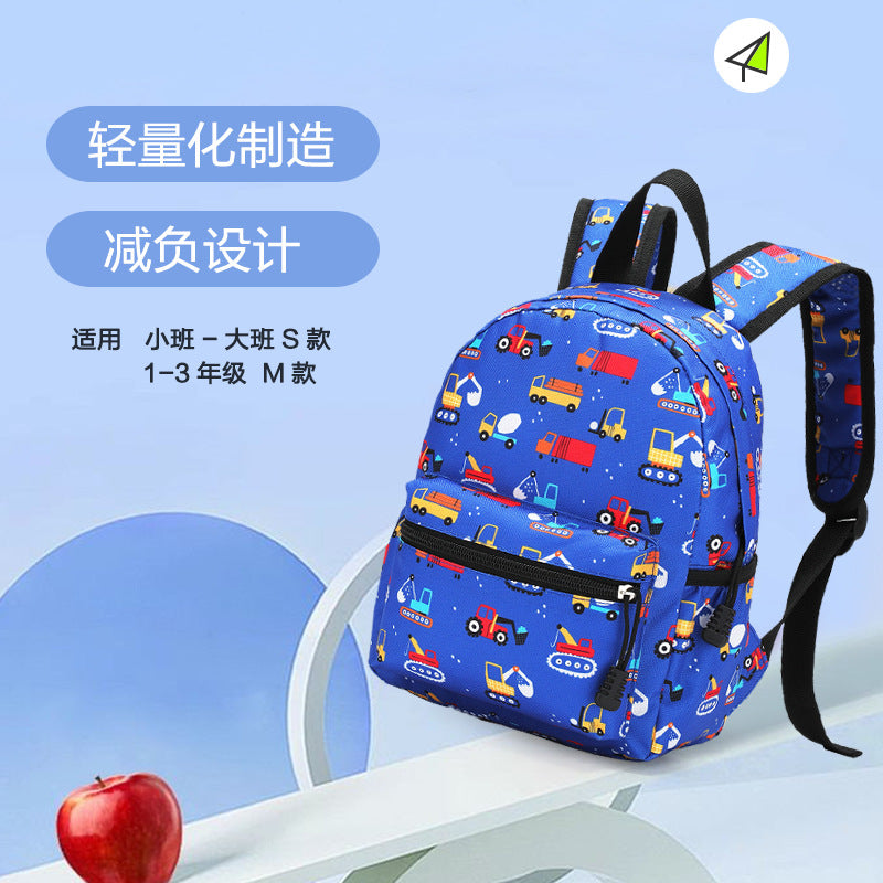 10.6inch Cartoon Children's School Bag Fashionable and Easiest for Match Kindergarten Backpack Lightweight Burden-Reducing Spine Protection Student Backpack