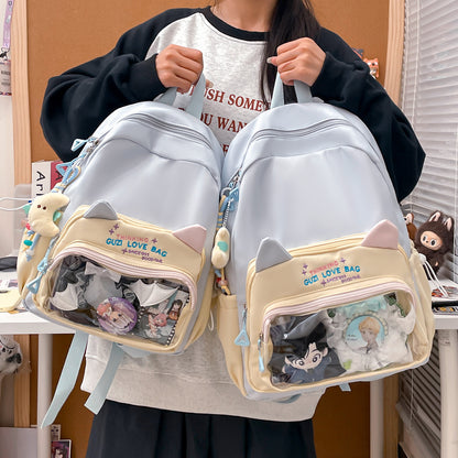 Schoolbags for Female Elementary School Students, Good-Looking, Sweet, Cute, New Style Backpacks for Junior High School Students, Small Backpacks for Travel and Study