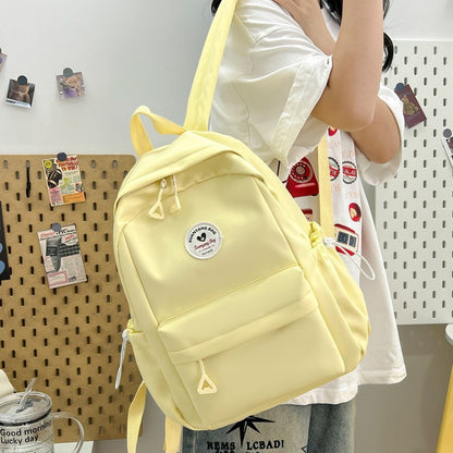 2025 New Summer School Bag Women's Japanese Style Niche Design Versatile Sports Travel Backpack College Student Backpack
