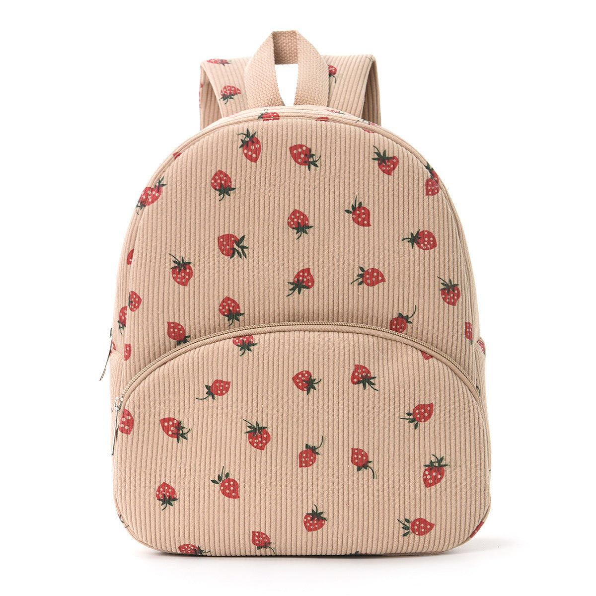 Cross-Border Corduroy Backpack, Large Capacity Student Cartoon Bear School Bag, Fashionable, Casual, High-Looking and Cute Backpack