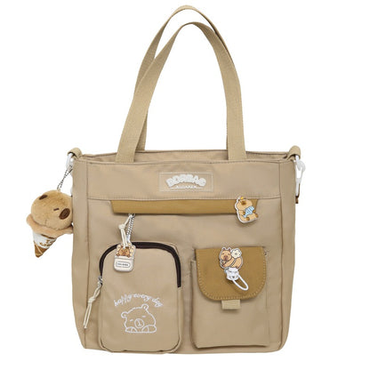 Ins Style School Bag for Girls, Versatile Color-Blocking Large-Capacity Backpack for Middle School and High School Students, Campus Style