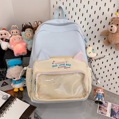 Schoolbags for Female Elementary School Students, Good-Looking, Sweet, Cute, New Style Backpacks for Junior High School Students, Small Backpacks for Travel and Study