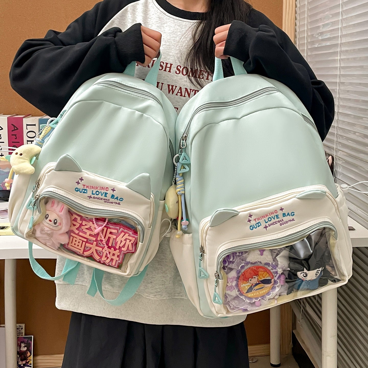 Schoolbags for Female Elementary School Students, Good-Looking, Sweet, Cute, New Style Backpacks for Junior High School Students, Small Backpacks for Travel and Study