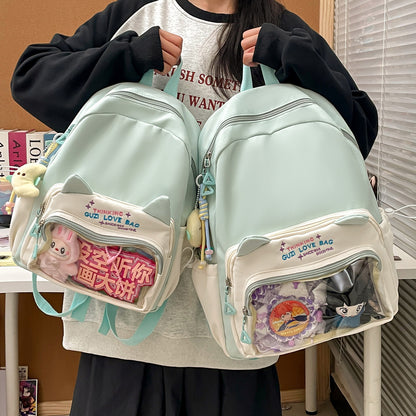 Schoolbags for Female Elementary School Students, Good-Looking, Sweet, Cute, New Style Backpacks for Junior High School Students, Small Backpacks for Travel and Study