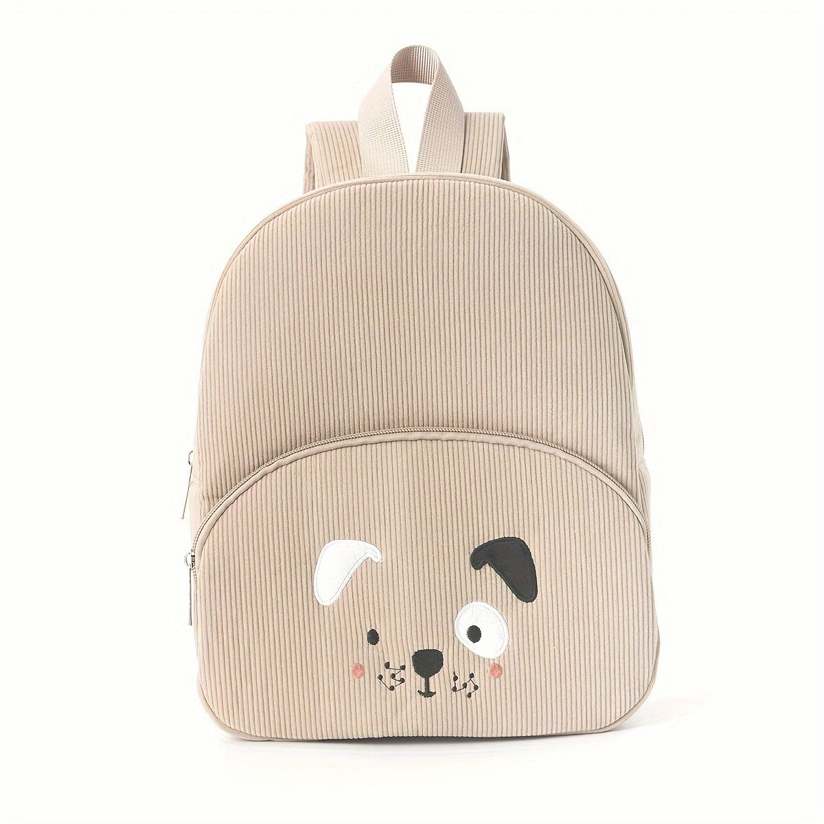 Cross-Border Corduroy Backpack, Large Capacity Student Cartoon Bear School Bag, Fashionable, Casual, High-Looking and Cute Backpack
