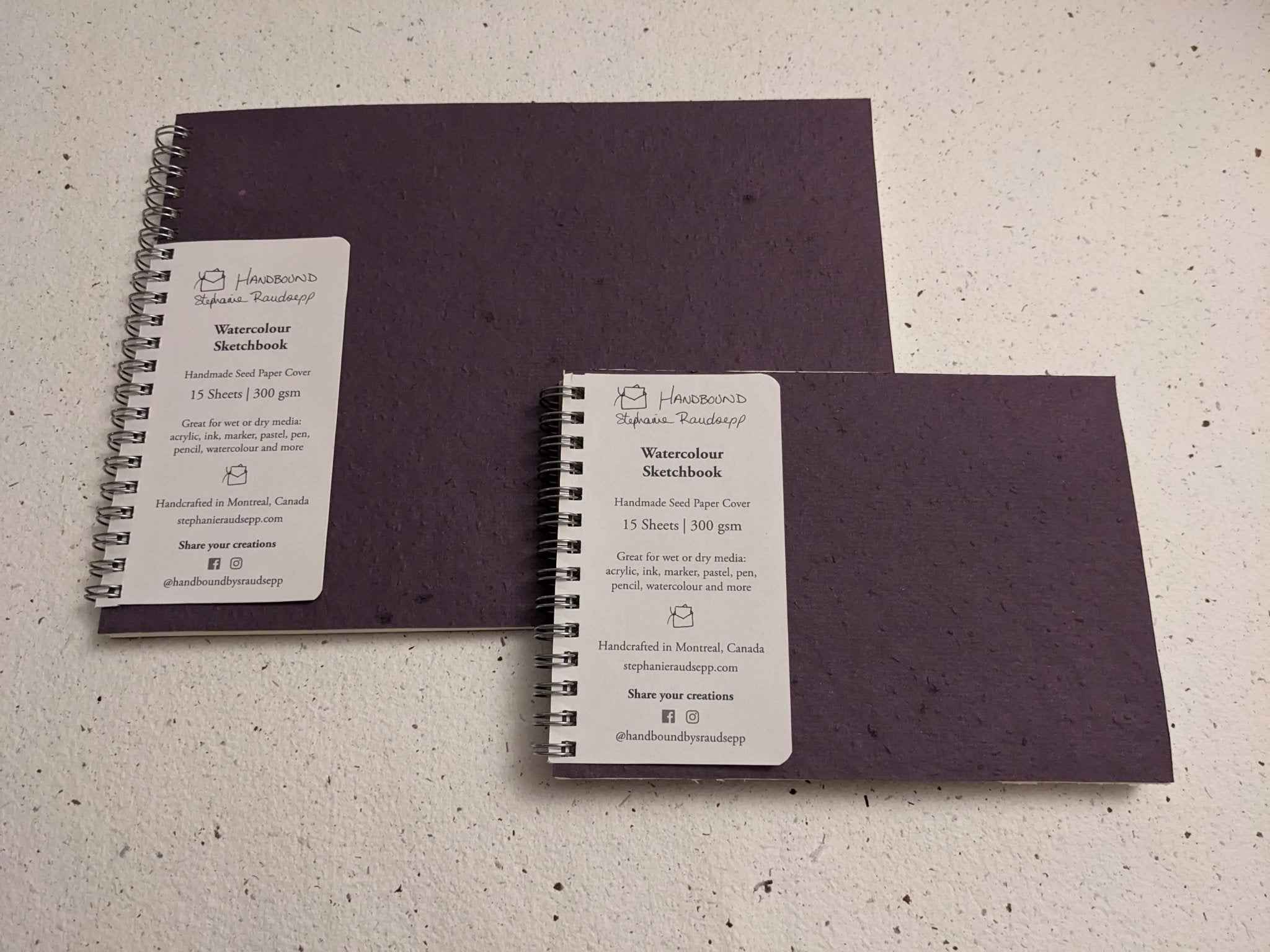 Small Plantable Watercolor Sketchbooks for Eco-Friendly Art