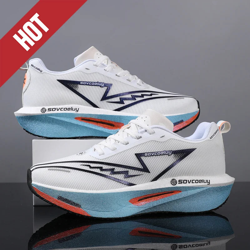 Running Shoes Carbon Board Profession Marathon Men Sports Breathable Lightweight Women's Comfortable Athletic Nonskid Sneakers