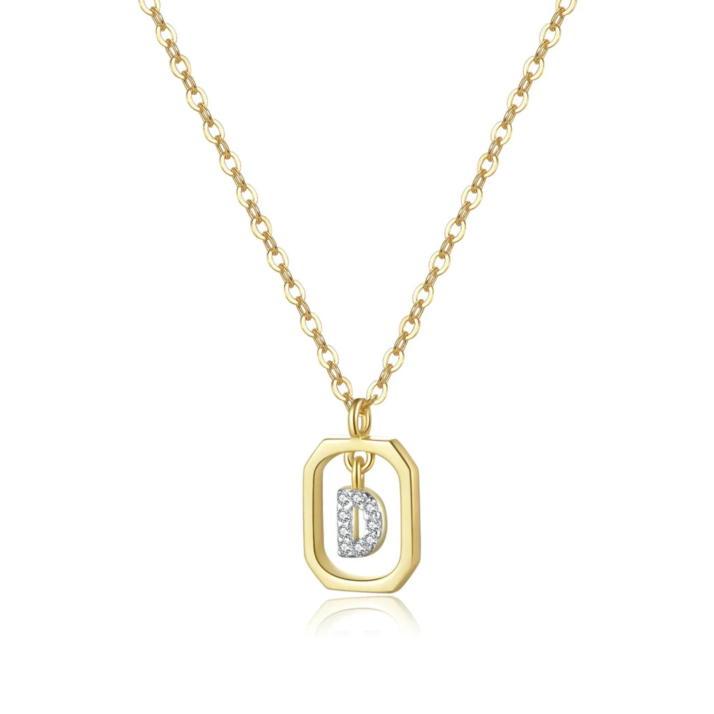 Personalized Initial Necklace in 925 Sterling Silver