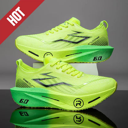 Running Shoes Carbon Board Profession Marathon Men Sports Breathable Lightweight Women's Comfortable Athletic Nonskid Sneakers