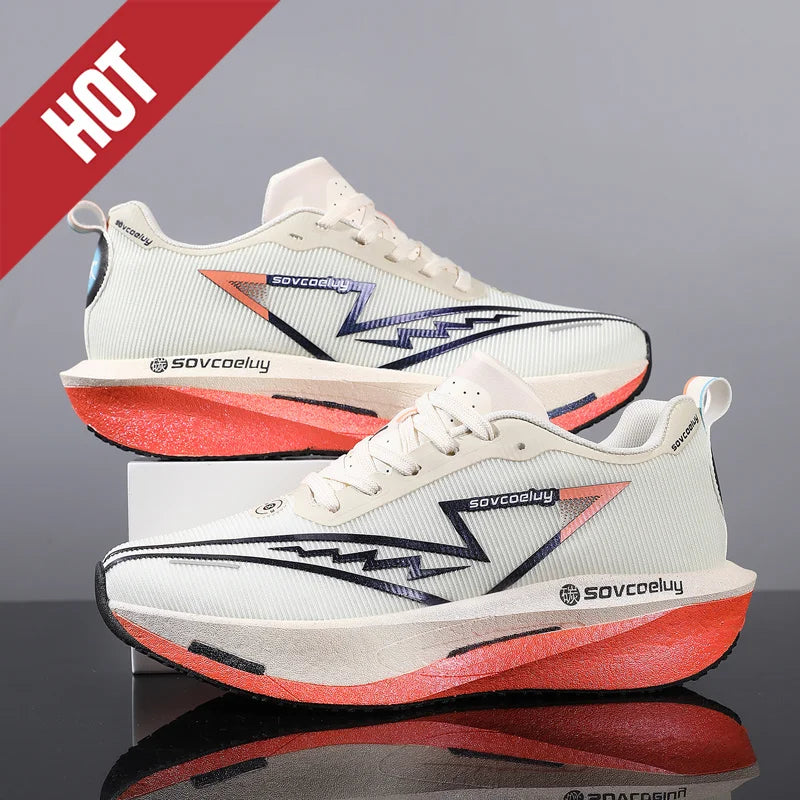 Running Shoes Carbon Board Profession Marathon Men Sports Breathable Lightweight Women's Comfortable Athletic Nonskid Sneakers