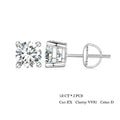 Breathtaking Moissanite Heart Stud Earrings | 925 Sterling Silver