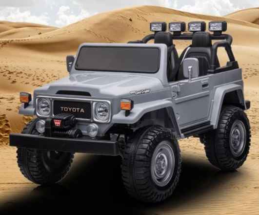 2026 24V Toyota FJ-40 Kids Ride On Car 4X4 2 Seater with Remote Control DELUXE
