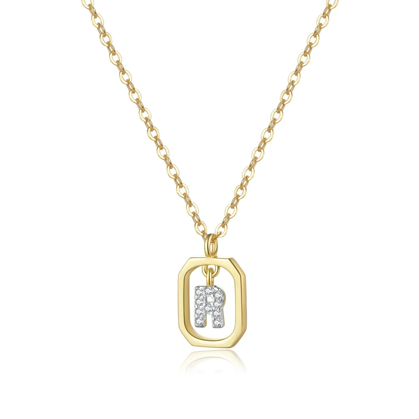 Personalized Initial Necklace in 925 Sterling Silver