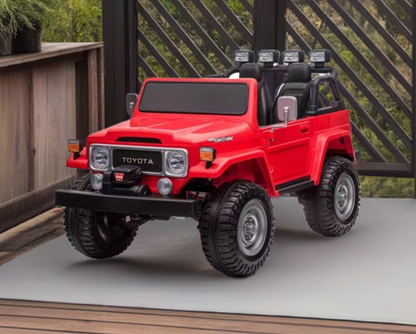 2026 24V Toyota FJ-40 Kids Ride On Car 4X4 2 Seater with Remote Control DELUXE