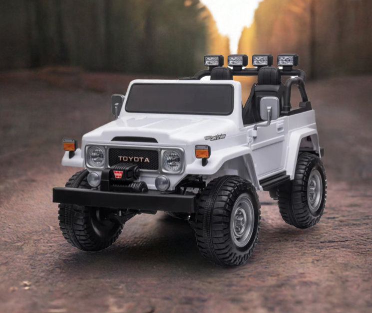 2026 24V Toyota FJ-40 Kids Ride On Car 4X4 2 Seater with Remote Control DELUXE