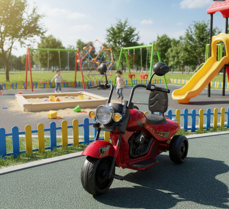 12V Chopper Motorcycle - One Seater Cruiser for Kids