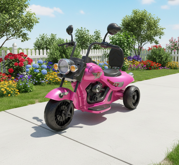 12V Chopper Motorcycle - One Seater Cruiser for Kids