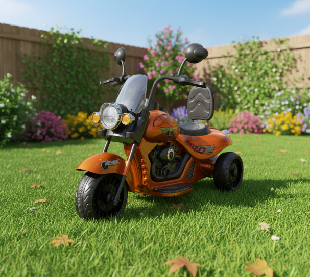 12V Chopper Motorcycle - One Seater Cruiser for Kids