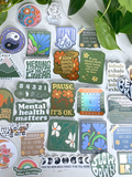 Mental Health Stickers Pack for Positive Vibes and Mindfulness