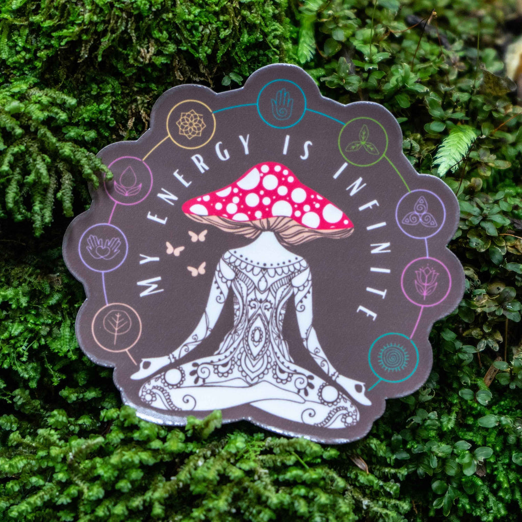 infinite energy meditation sticker